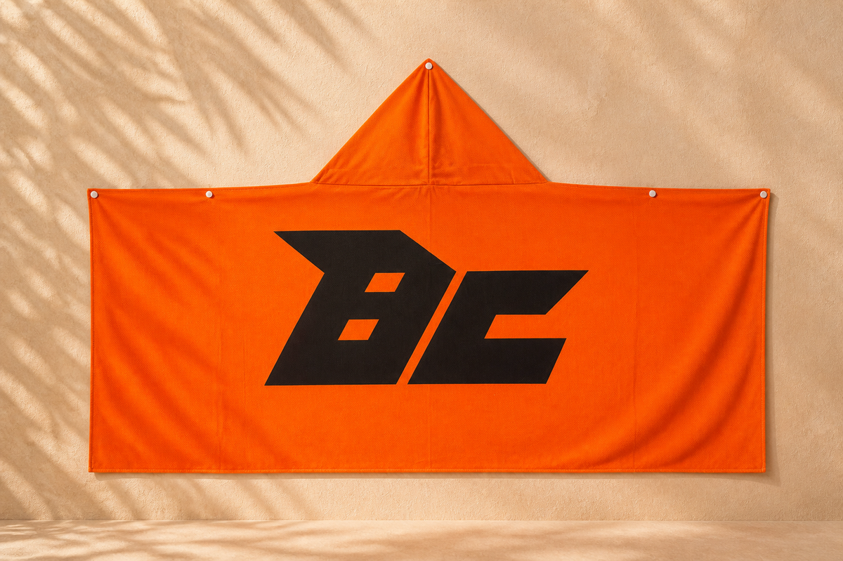 【50個限定】BC LOGO 冷感アイスポンチョ[BUDDICAオリジナルデザイン]
